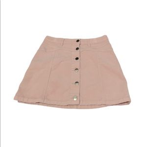 Forever 21 Blush Pink Corduroy Skirt